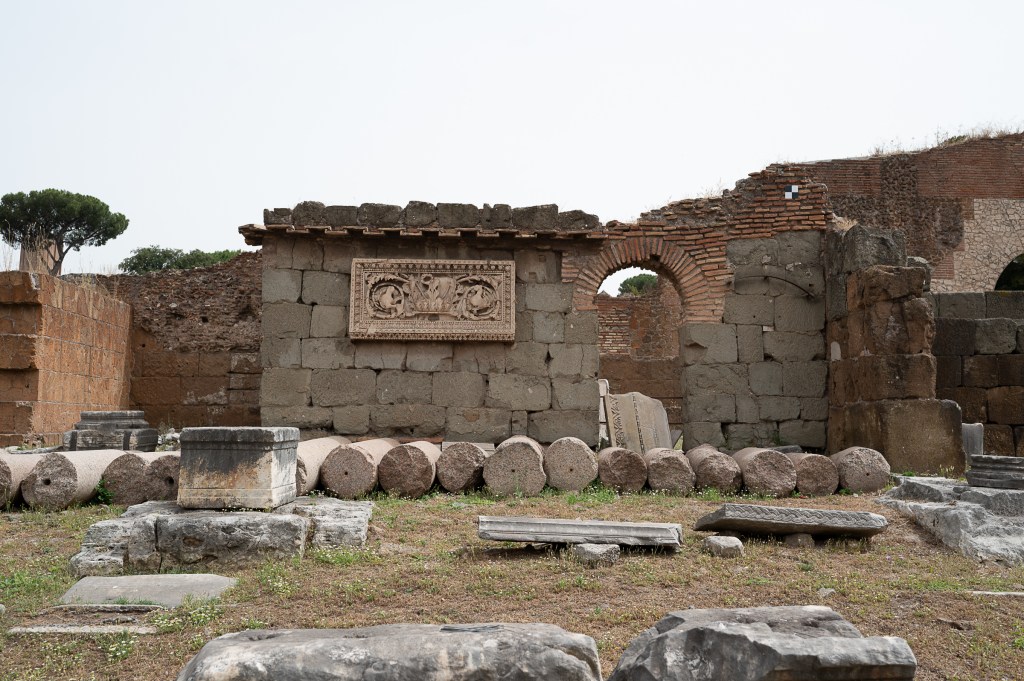 The ruins of the forum in Rome Italy.